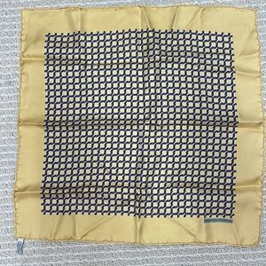 Hermes 17” square silk scarf